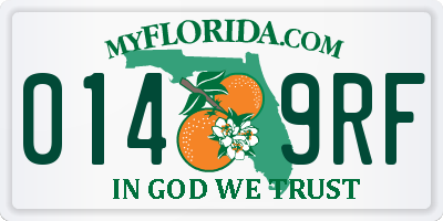 FL license plate 0149RF