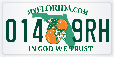 FL license plate 0149RH