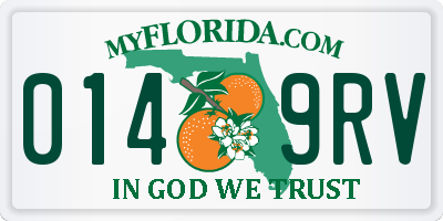 FL license plate 0149RV