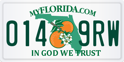 FL license plate 0149RW
