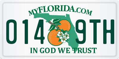 FL license plate 0149TH