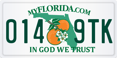 FL license plate 0149TK