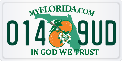 FL license plate 0149UD