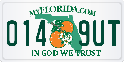 FL license plate 0149UT