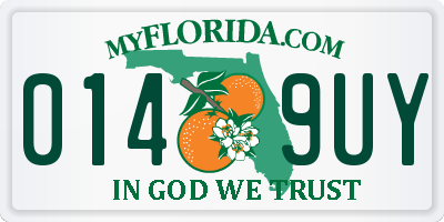 FL license plate 0149UY