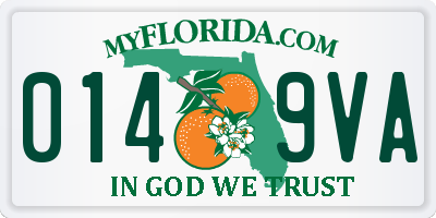 FL license plate 0149VA