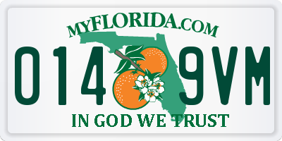 FL license plate 0149VM