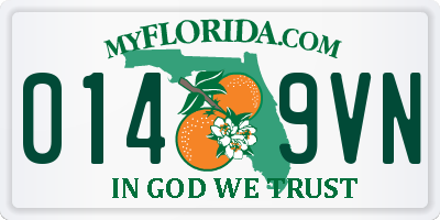 FL license plate 0149VN