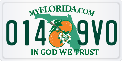 FL license plate 0149VO