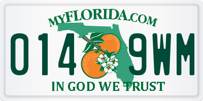 FL license plate 0149WM