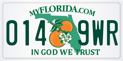FL license plate 0149WR