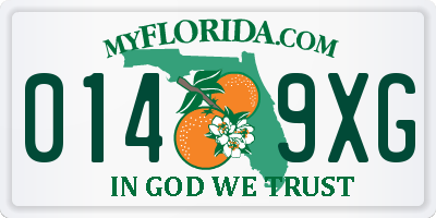 FL license plate 0149XG