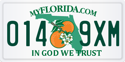 FL license plate 0149XM