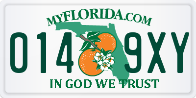FL license plate 0149XY