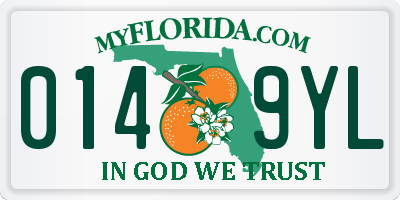 FL license plate 0149YL