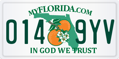 FL license plate 0149YV