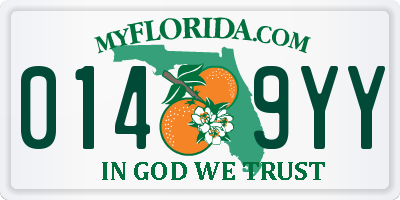 FL license plate 0149YY