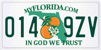 FL license plate 0149ZV