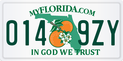 FL license plate 0149ZY