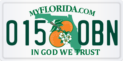 FL license plate 0150BN