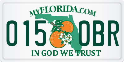 FL license plate 0150BR