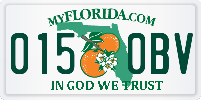 FL license plate 0150BV