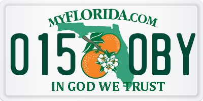 FL license plate 0150BY