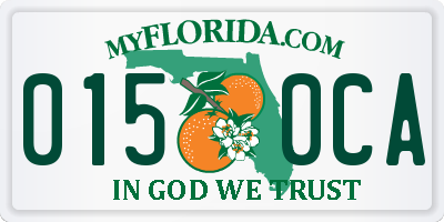 FL license plate 0150CA