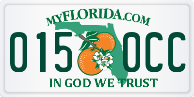 FL license plate 0150CC