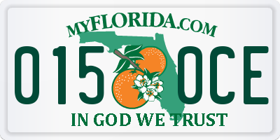 FL license plate 0150CE