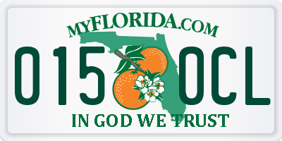 FL license plate 0150CL