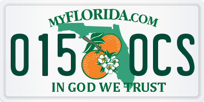FL license plate 0150CS