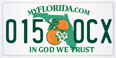 FL license plate 0150CX