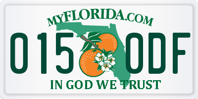 FL license plate 0150DF