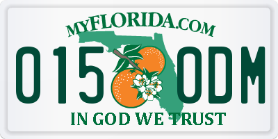 FL license plate 0150DM