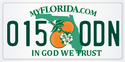 FL license plate 0150DN