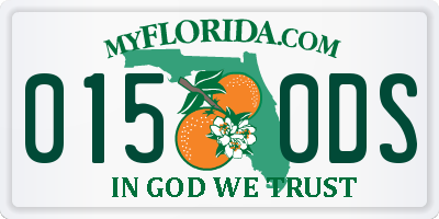 FL license plate 0150DS