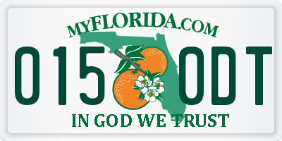 FL license plate 0150DT