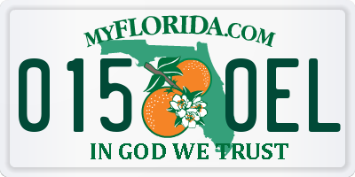 FL license plate 0150EL