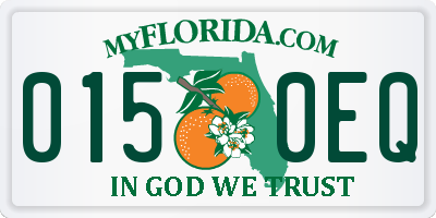 FL license plate 0150EQ