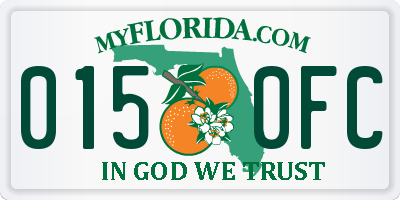 FL license plate 0150FC