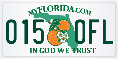 FL license plate 0150FL