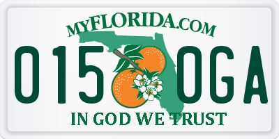 FL license plate 0150GA