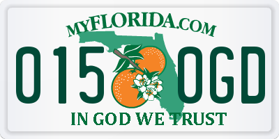 FL license plate 0150GD