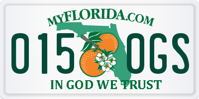 FL license plate 0150GS
