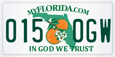 FL license plate 0150GW