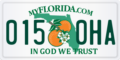 FL license plate 0150HA