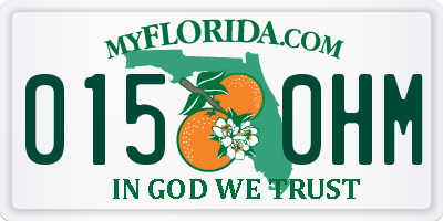 FL license plate 0150HM