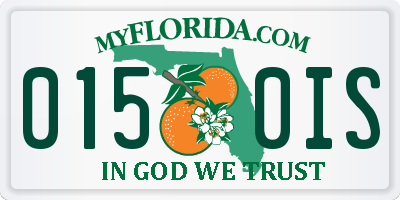 FL license plate 0150IS