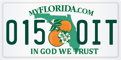 FL license plate 0150IT